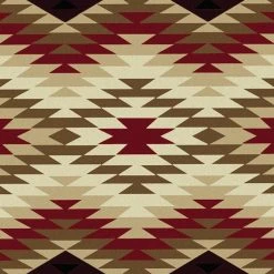 American Dakota Textiles Decor Trader Collection: Starburst Red