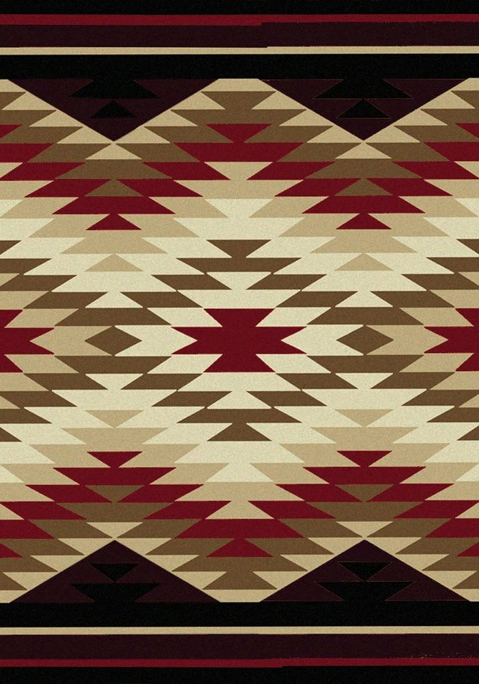 American Dakota Textiles Decor Trader Collection: Starburst Red 3 American Dakota Textiles Decor Trader Collection: Starburst Red