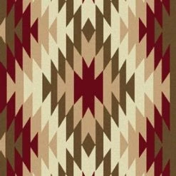 American Dakota Textiles Decor Trader Collection: Starburst Red