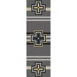 American Dakota Textiles Trader Collection: Bounty Gray Area Rugs Decor