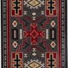 American Dakota Textiles Voices Collection: Double Cross Gray Area Rugs