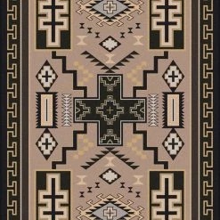 American Dakota Textiles Voices Collection: Double Cross Sandman Area Rugs