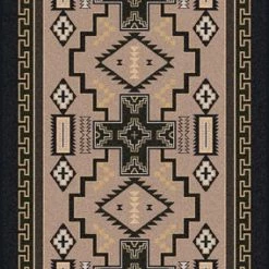 American Dakota Textiles Voices Collection: Double Cross Sandman Area Rugs