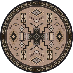 American Dakota Textiles Voices Collection: Double Cross Sandman Area Rugs