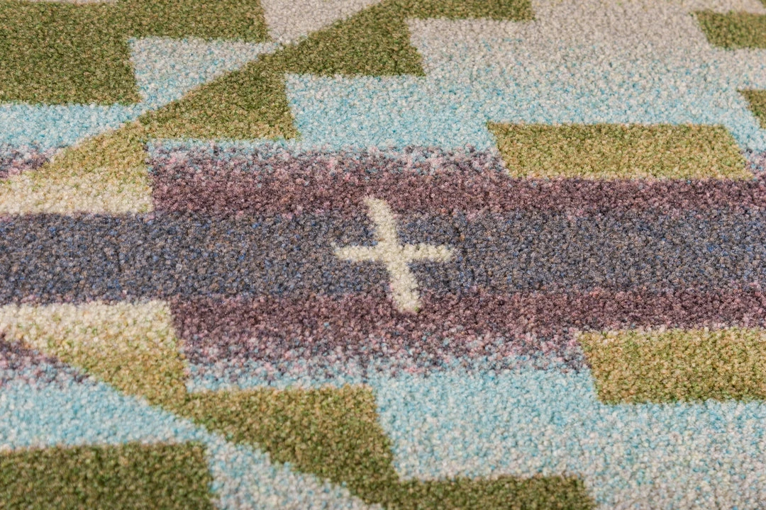 American Dakota Textiles Decor Trader Collection: Rainbow Blanket Blue 7 American Dakota Textiles Decor Trader Collection: Rainbow Blanket Blue