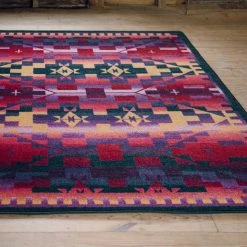 American Dakota Textiles Trader Collection: Rainbow Blanket Sunset