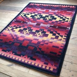 American Dakota Textiles Trader Collection: Rainbow Blanket Sunset