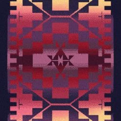 American Dakota Textiles Trader Collection: Rainbow Blanket Sunset