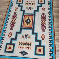 American Dakota Textiles Voices Collection: Old Crow Rust Area Rugs Decor