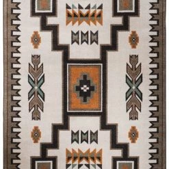 American Dakota Textiles Voices Collection: Old Crow Worn Saddle Area Rugs Decor