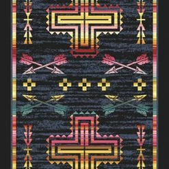 American Dakota Textiles Decor Voices Collection: Shoot Me Straight Gray Area Rugs