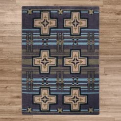 American Dakota Textiles Decor Trader Collection: Grand River Night Sky Area Rugs