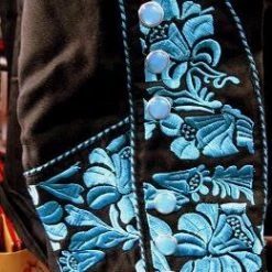 Scully Leather Company Men's Vintage Western Shirt Collection: Scully Gunfighter Black & Turquoise 12 Scully Leather Company Men's Vintage Western Shirt Collection: Scully Gunfighter Black & Turquoise