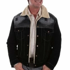 Scully Leather Company Men's Leather Jacket Collection: Scully Western Suede Jean Jacket