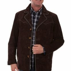 Scully Leather Company Men's Leather Jacket Collection: Scully Western Suede Car Coat