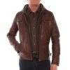 Scully Leather Company Men's Leather Jacket Collection: Zip Out Front And Hood