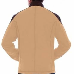 Scully Leather Company Men's Leather Jacket Collection: Scully Western Canvas And Leather Trim Tan