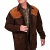 Scully Leather Company Men's Leather Jacket Collection: Scully Western Two Tone Car Coat