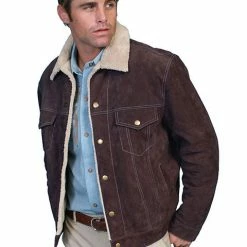 Scully Leather Company Men's Leather Jacket Collection: Scully Casual Suede W Faux Fur 10 Scully Leather Company Men's Leather Jacket Collection: Scully Casual Suede W Faux Fur