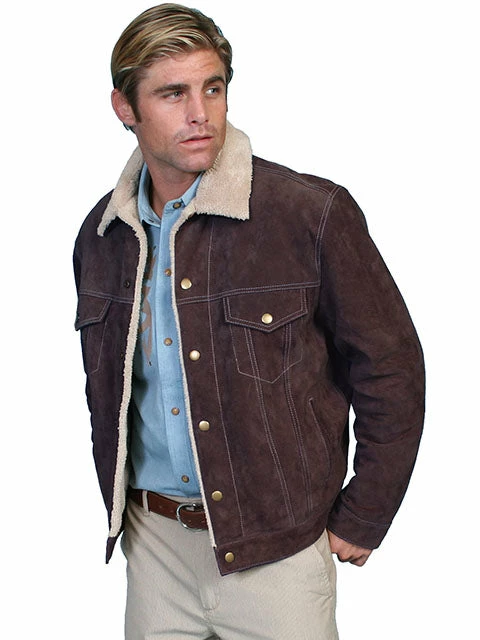 Scully Leather Company Men's Leather Jacket Collection: Scully Casual Suede W Faux Fur 5 Scully Leather Company Men's Leather Jacket Collection: Scully Casual Suede W Faux Fur