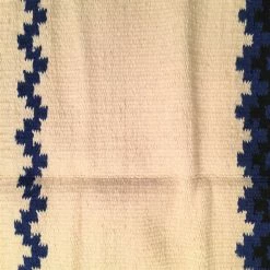 Action Saddle Blanket Big Country Ivory Blue Black Decor
