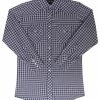 White Horse Apparel Men's Western Shirt: White Horse Plaid Purple Black White 1 White Horse Apparel Men's Western Shirt: White Horse Plaid Purple Black White