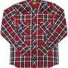 White Horse Apparel Men's Embroidered Western Shirt: White Horse Red Plaid