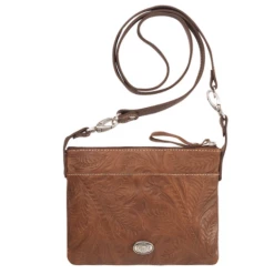 American West Handbags American West Handbag Tooled Collection: Trail Rider Crossbody Equestrian Hip