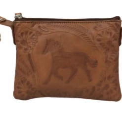 American West Handbags American West Handbag Tooled Collection: Trail Rider Crossbody Equestrian Hip