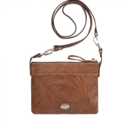 American West Handbags American West Handbag Tooled Collection: Trail Rider Crossbody Equestrian Hip