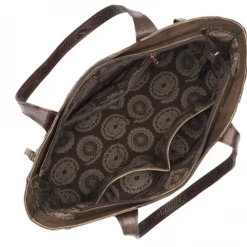 American West Handbags American West Handbag Tooled Collection: Leather Concealed Carry Equestrian Tote Ladies'