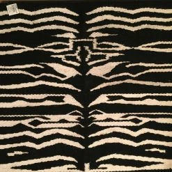 Action Decor Saddle Blanket Zebra Print Black And White