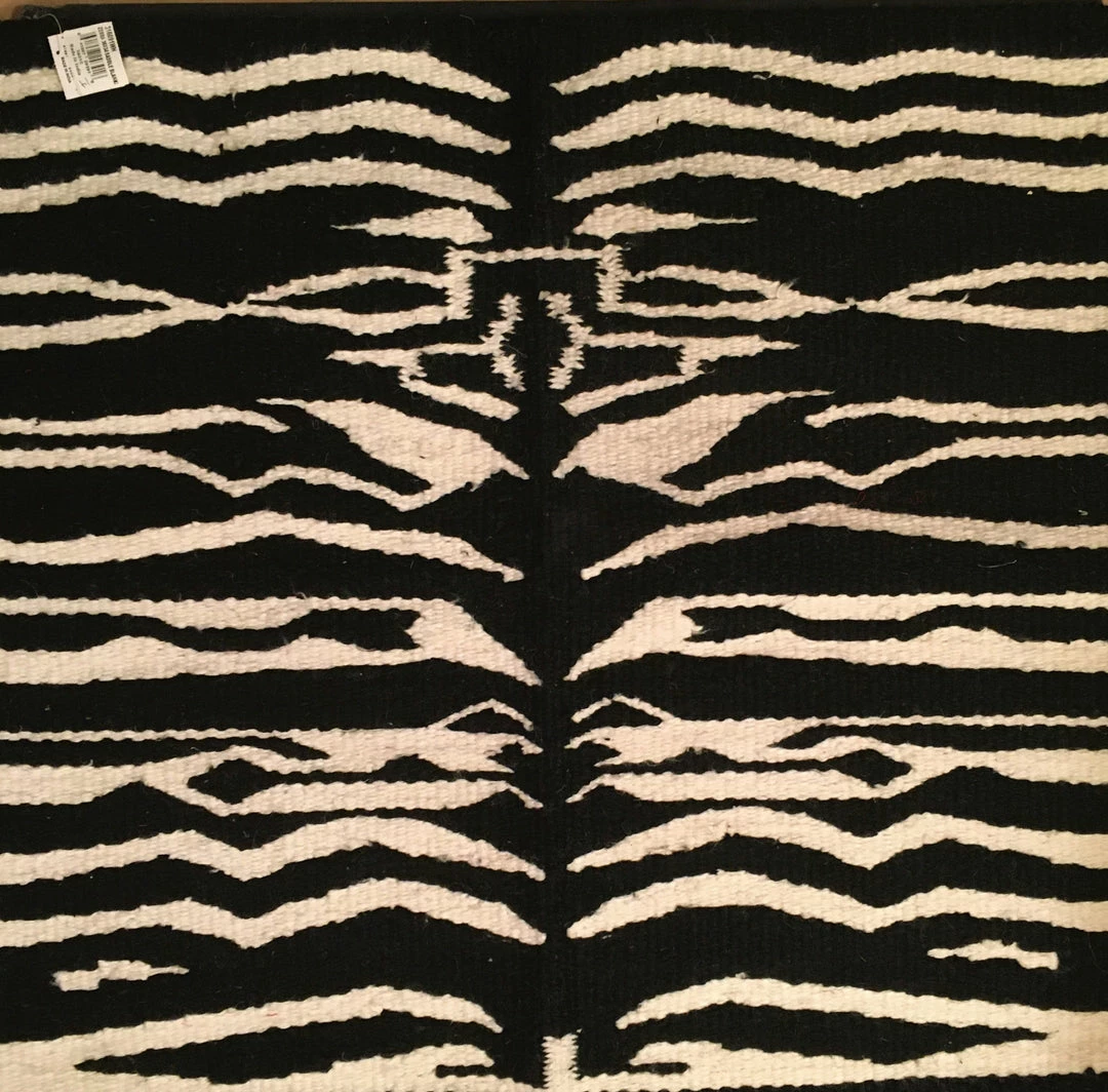 Action Decor Saddle Blanket Zebra Print Black And White 3 Action Decor Saddle Blanket Zebra Print Black And White
