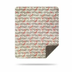 Denali Blankets Collection: Orange Gray Tracks Decor