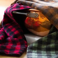 Decor Denali Blankets Collection: Red Black Buffalo Check