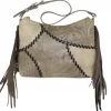 American West Handbags American West Handbag Gypsy Patch Collection: Leather Zip Top Shoulder