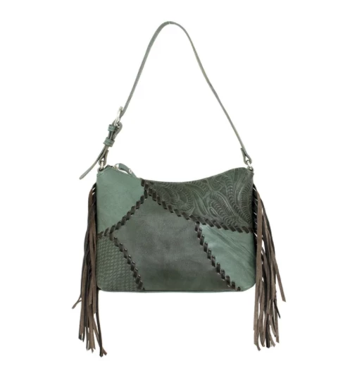 American West Handbags American West Handbag Gypsy Patch Collection: Leather Zip Top Shoulder 7 American West Handbags American West Handbag Gypsy Patch Collection: Leather Zip Top Shoulder