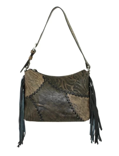 American West Handbags American West Handbag Gypsy Patch Collection: Leather Zip Top Shoulder 8 American West Handbags American West Handbag Gypsy Patch Collection: Leather Zip Top Shoulder