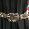 OutWest Shop Western Fashion Belt Accessory: Leather With Rhinestones Ladies'