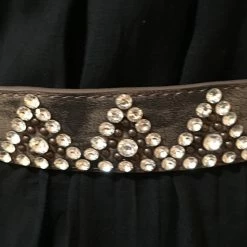 OutWest Shop Western Fashion Belt Accessory: Leather With Rhinestones Ladies'