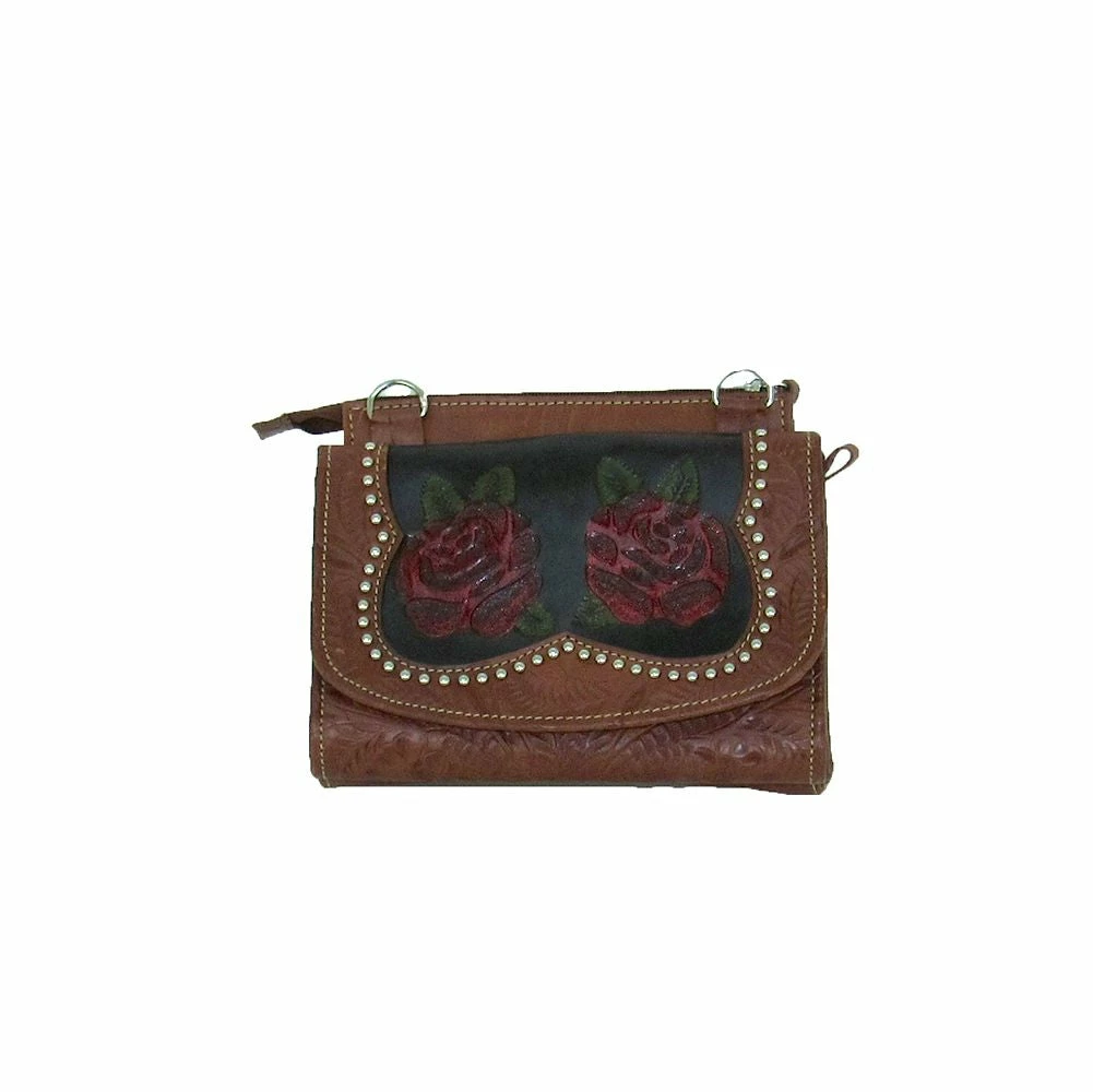 American West Handbags American West Handbag Roses Are Red Collection: Western Crossbody 3 American West Handbags American West Handbag Roses Are Red Collection: Western Crossbody