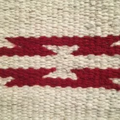 Action Saddle Blanket Laredo Natural Red Decor