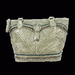 American West Handbags Ladies' American West Handbag Blue Ridge Collection: Zip Top Tote