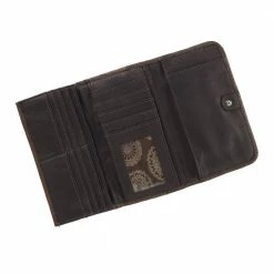 American West Handbags Ladies' American West Handbag Blue Ridge Collection: Leather Tri-Fold Western Wallet