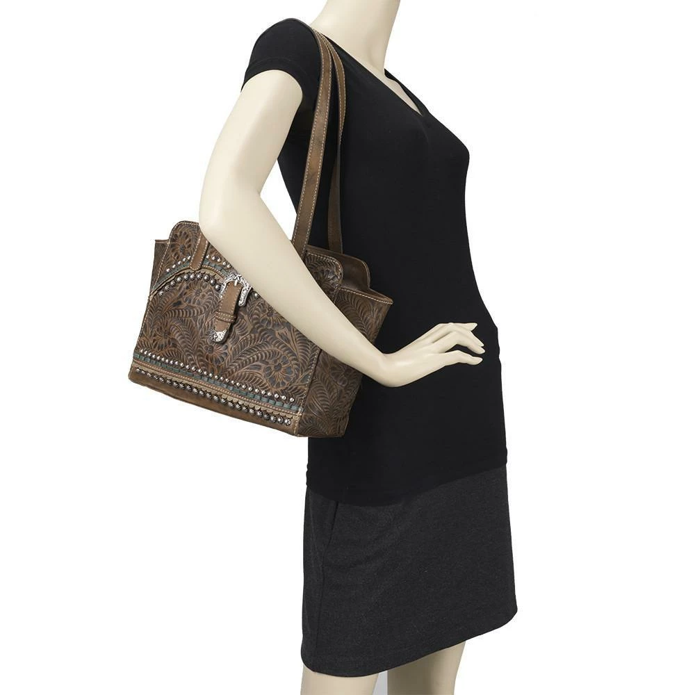 American West Handbags American West Handbag Blue Ridge Collection: Zip Top Tote 11 American West Handbags American West Handbag Blue Ridge Collection: Zip Top Tote