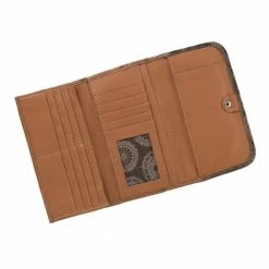 American West Handbags American West Handbag Saddle Ridge Collection: Leather Tri-Fold Western Wallet Ladies'
