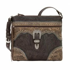 American West Handbags Ladies' American West Handbag Saddle Ridge Collection: Leather Zip Top Shoulder 16 American West Handbags Ladies' American West Handbag Saddle Ridge Collection: Leather Zip Top Shoulder