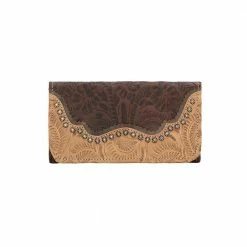 American West Handbags American West Handbag Saddle Ridge Collection: Leather Tri-Fold Western Wallet Ladies'