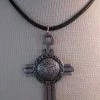 OutWest Shop Ladies' Necklace Pewter Cross With Concho 2 OutWest Shop Ladies' Necklace Pewter Cross With Concho