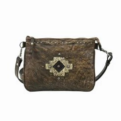 American West Handbags Ladies' American West Handbag Navajo Soul Collection: Leather Crossbody